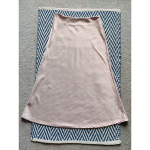 SHEIN - Blush Pink Satin Skirt